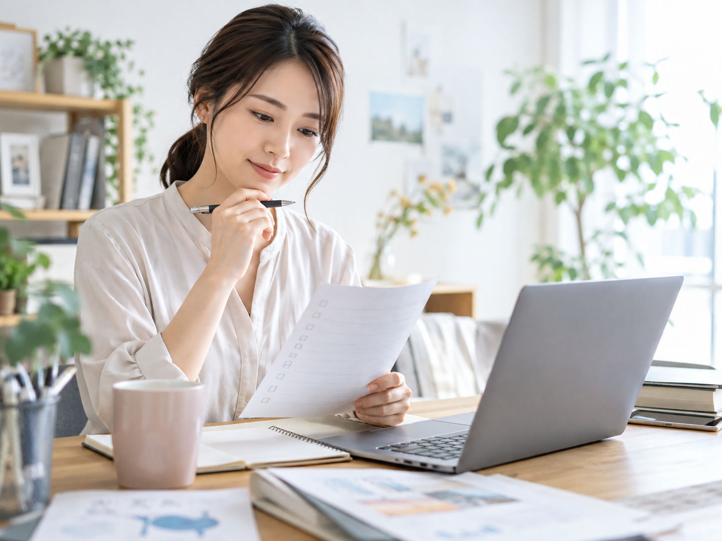 仕事のチェックリストを確認する個人事業主